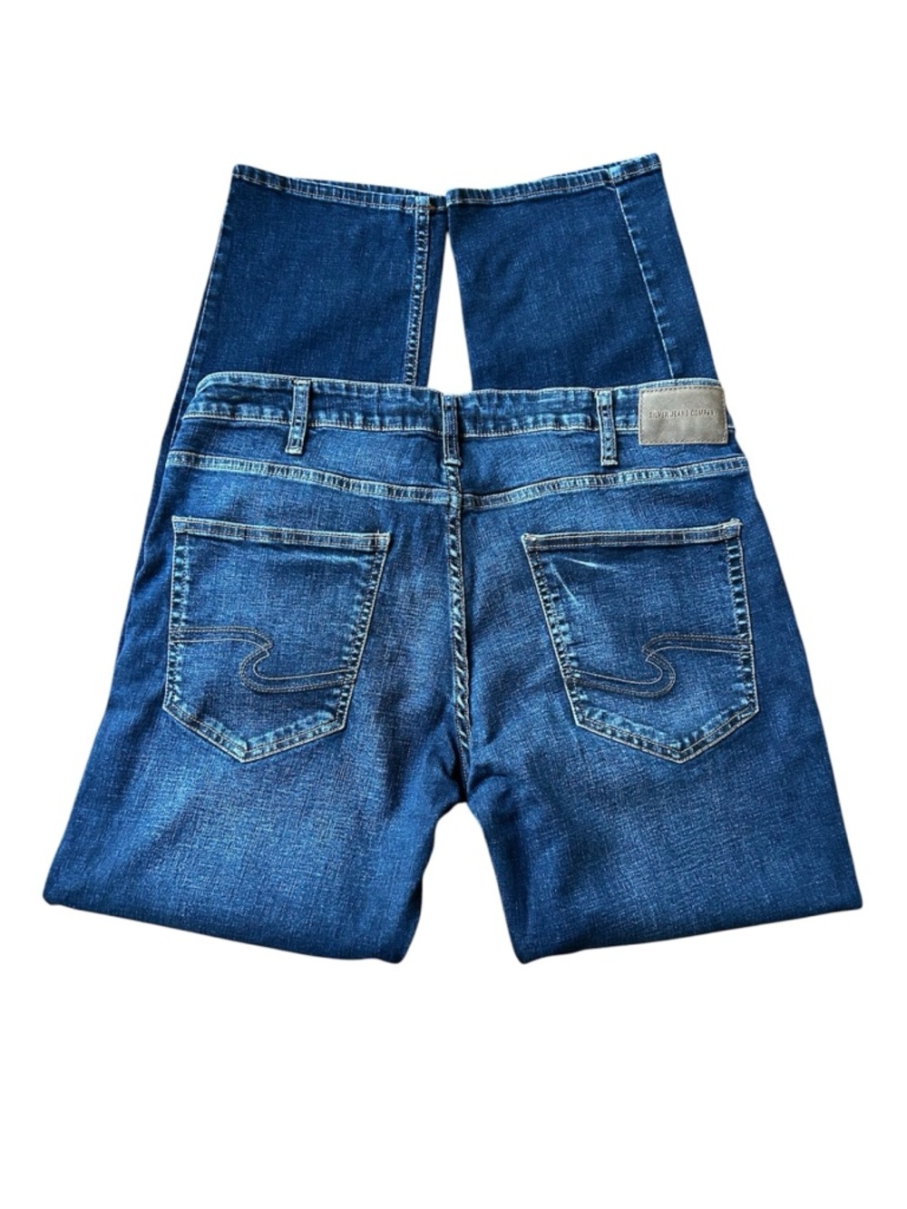 Men's Silver Eddie Straight-Leg Jeans